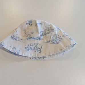 New Baby Gap Blue White Bear Summer Bucket Hat 6-12 month